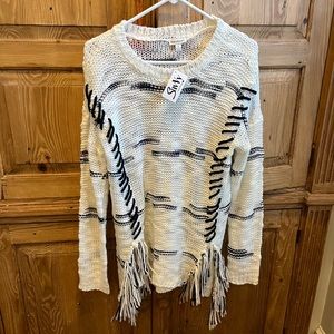 rebecca elliott fringe sweater
